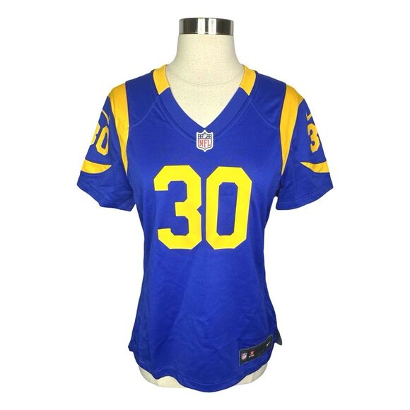 Nike NFL Los Angeles Rams 30 Todd Gurley II Women’s Game Jersey - Size Small - Picture 1 of 5